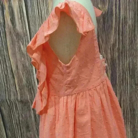 Peach Ruffle Dress - Picture 4 of 6